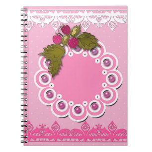 Roze scrapbooking notitieboek