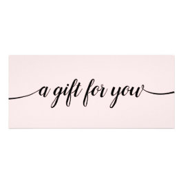 Roze Script Calligraphy Salon Sp aGift Certificate Reclamekaart