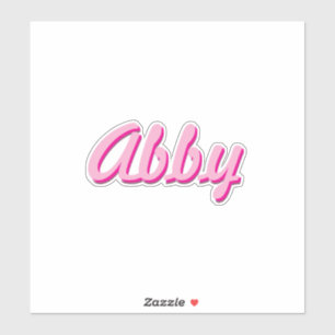 Roze Script Handschrift Fun Trendy Custom Sticker