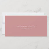 Roze Script Kerstbomen 3 Foto Feestdagenkaart (Achterkant)