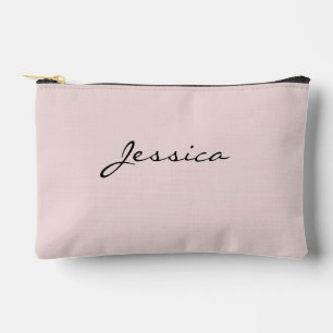 Roze script naam Minimalistische moderne reis cosm Etui