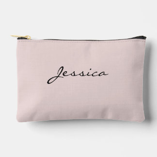 Roze script naam Minimalistische moderne reis cosm Etui