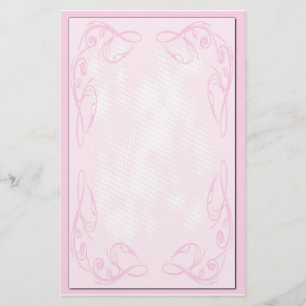 Roze Scroll Briefpapier