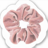 Roze scrunchie sticker (Voorkant)
