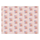 Roze Seashell Beach Party Tafelkleed (Voorkant (Horizontaal))