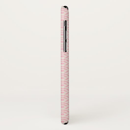 Roze Seigaiha Japans Pattern Persoonlijke naam Case-Mate iPhone Case (Achterkant/links)