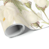 Roze Sepia  Rozen Illustratie van beemdje Cadeaupapier (Rol Hoek)