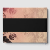 Roze Sepia  textuur bruiloft Gastenboek (Achterkant)