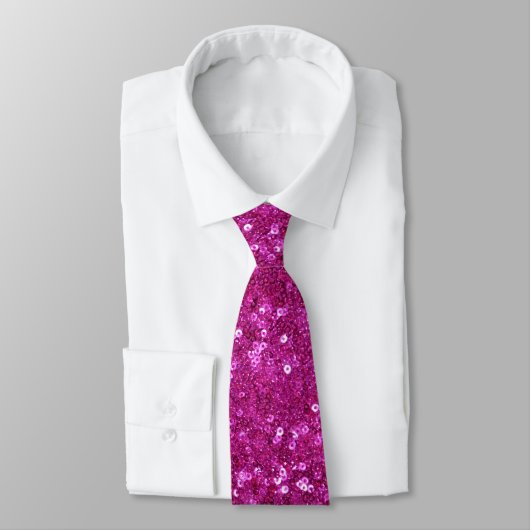 roze sequenties stropdas (Gebonden)