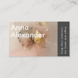 Roze sereniteit ontwerp 3 visitekaartje