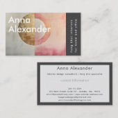 Roze sereniteit ontwerp 7 visitekaartje (Voorkant / Achterkant)