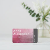 Roze Serenity Design 1 Gift Kaart Visitekaartje (Staand voorkant)
