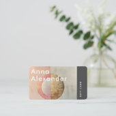 Roze Serenity Design 7 Gift Kaart Visitekaartje (Staand voorkant)