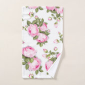   Roze set handdoeken van Floral (Handdoek)