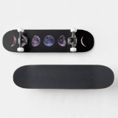 Roze Shadow Moon Skateboard (Horizontaal)