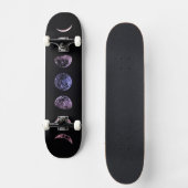 Roze Shadow Moon Skateboard (Voorkant)