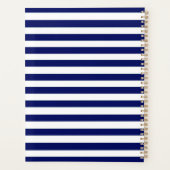 Roze Shell en Navy Stripe Planner (Achterkant)