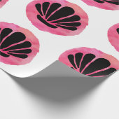 Roze Shell Patroon Cadeaupapier (Hoek)