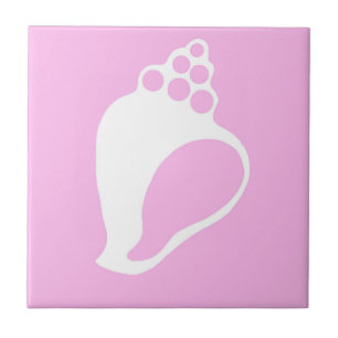 Roze Shell Tegeltje