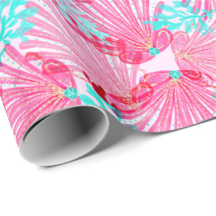 Roze Shells van Girly Patroon Cadeaupapier