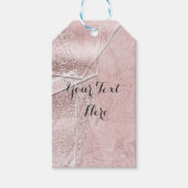 Roze Shimmer Crystal Glam Designer Style Cadeaulabel (Voorkant)