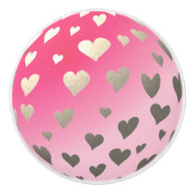 Roze Shimmer Heart Moon Deurknop