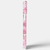 Roze Shimmer Modern Girly Paisley Personalized Case-Mate iPhone Case (Achterkant / Rechts)