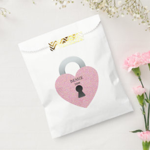 Roze Shimmer Shower Celebrate Bridal Party Bedankzakje