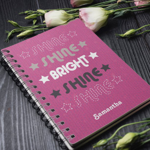 Roze Shine. Shine. Helderheid. Shine. Shine. Notitieboek