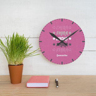 Roze Shine. Shine. Helderheid. Shine. Shine. Ronde Klok