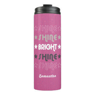 Roze Shine. Shine. Helderheid. Shine. Shine. Thermosbeker