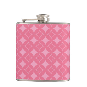 Roze shippo-patroon heupfles