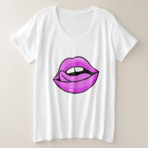 Roze shirten en jassen grote maat t-shirt