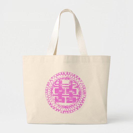 Roze Shuan Xi Grote Tote Bag (Voorkant)