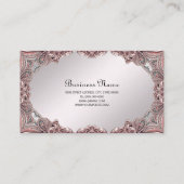 Roze sier Visitekaartje (Achterkant)