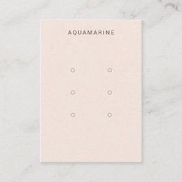 Roze Sieraden Displaykaart Visitekaartje