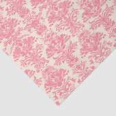 Roze sierdamast patroon tissuepapier (Detail)