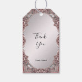 Roze Siergift Label Cadeaulabel (Voorkant)