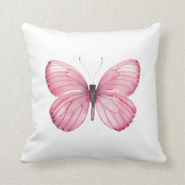 Roze Sierkussen van Butterfly