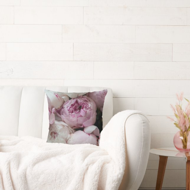 Roze Sierkussen van Floral (Bank)