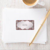 Roze Sierlijk Adreslabel Etiket (Insitu)