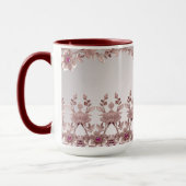 Roze Sierlijke Bloemenmok Mok (Links)