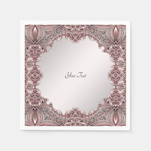 Roze sierluiers servet (Voorkant)