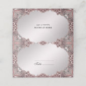 Roze sierplaatskaart (Buitenkant ongevouwen)