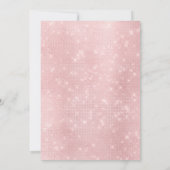 Roze Silver Gold Balloons Girl's 3e verjaardag Kaart (Achterkant)