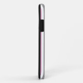 Roze & Silver Stripes aangepaste iPhone-draagtas Case-Mate iPhone Case (Achterkant/rechts)