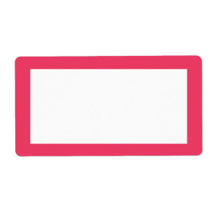 roze simpel etiket