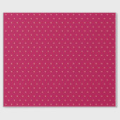 Roze Simple Polka-puntenpatroon Cadeaupapier (Vlak)