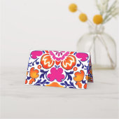 Roze sinaasappel blauw Mexicaanse talavera tegels (Achterkant)