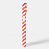 Roze Sinaasappel Chevron Custom Case-Mate iPhone Case (Achterkant / Rechts)